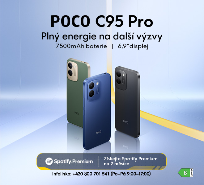 Poco C95 Pro - plný energie na další výzvy